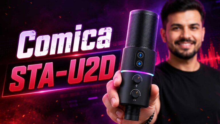 میکروفون comica sta-u2d تنظیم‌کده